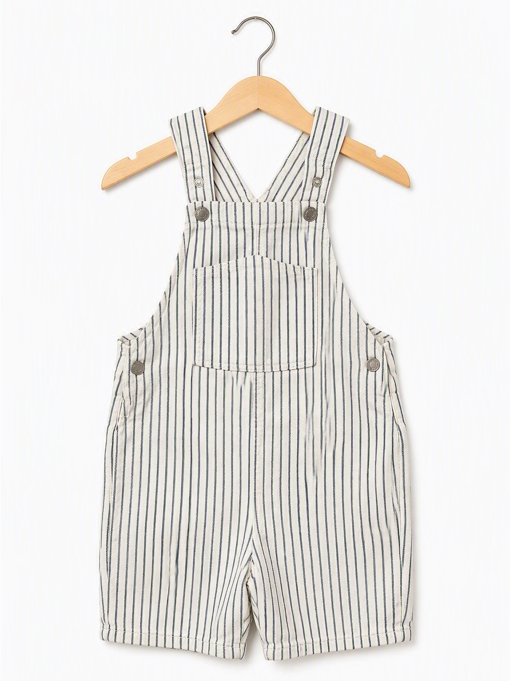 Zara Kids Navy Hickory Stripe Cotton Utility Shortalls 5-6Y Summer